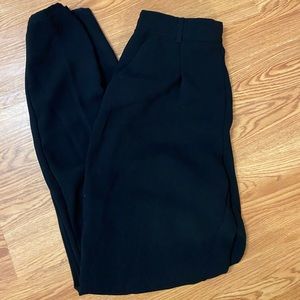 High waist pleated pants